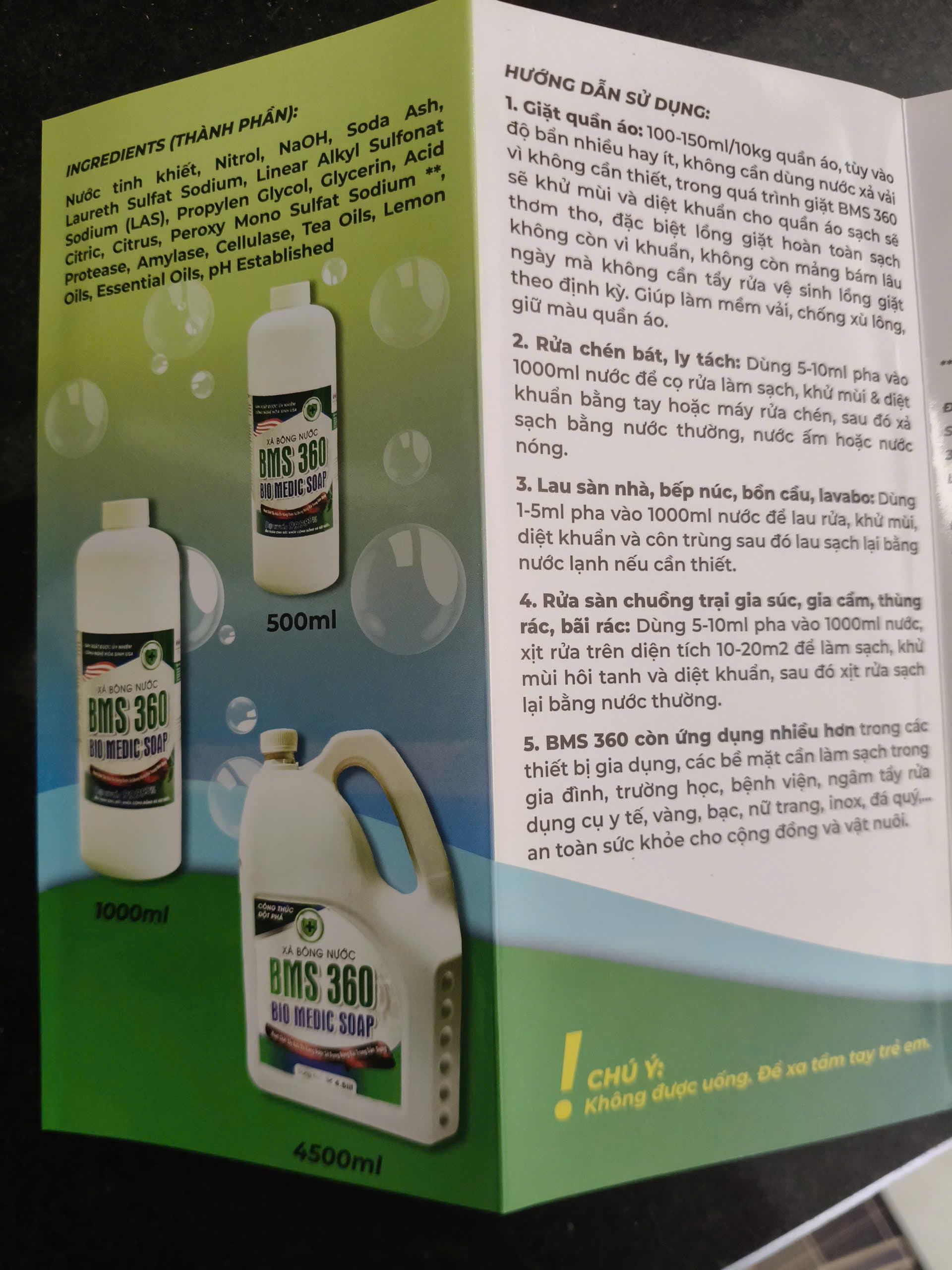 Xà bông nước BMS 360 2