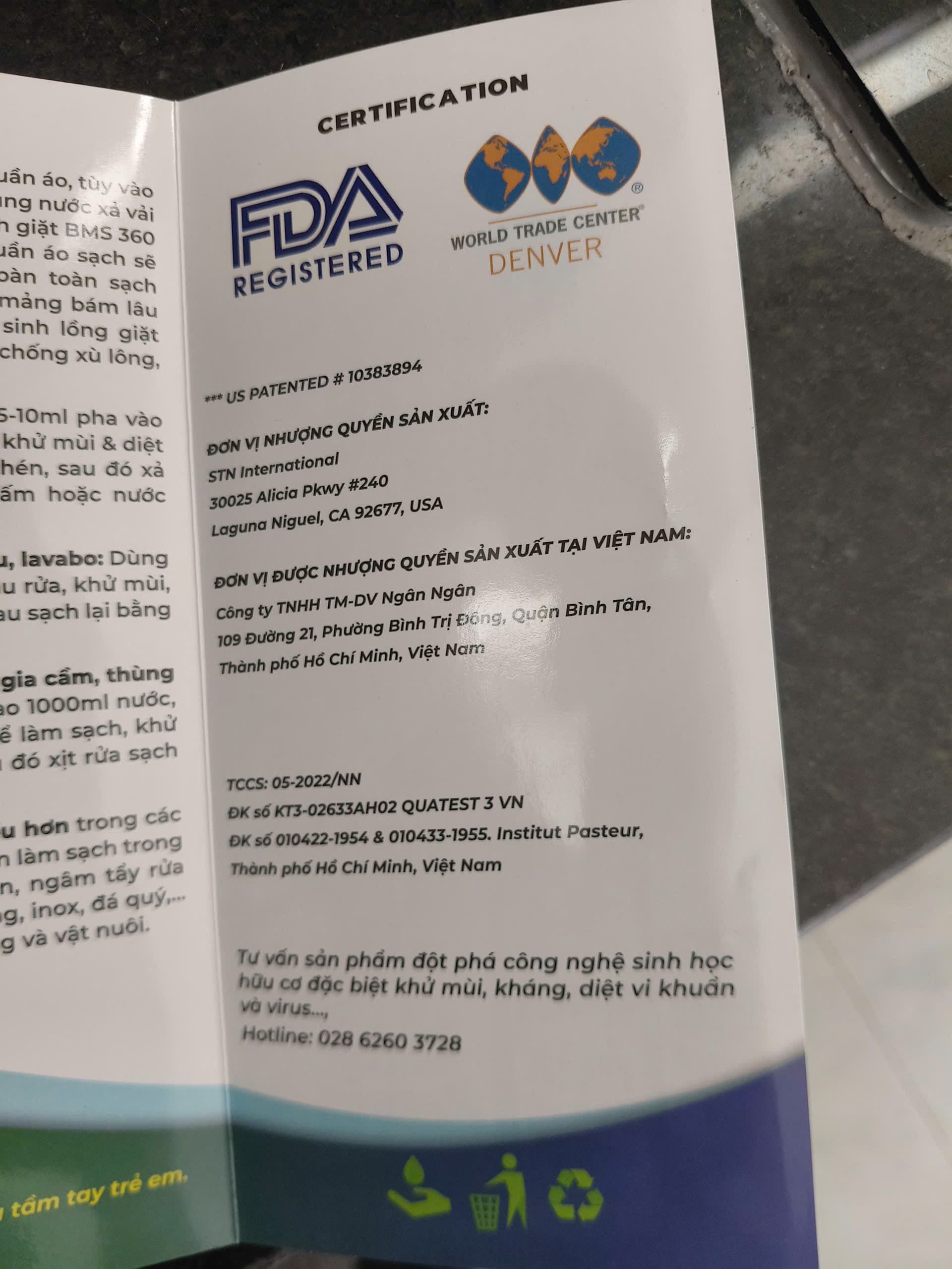 Xà bông nước BMS 360 7